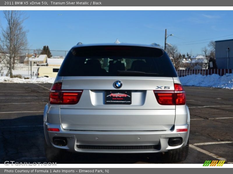 Titanium Silver Metallic / Black 2011 BMW X5 xDrive 50i