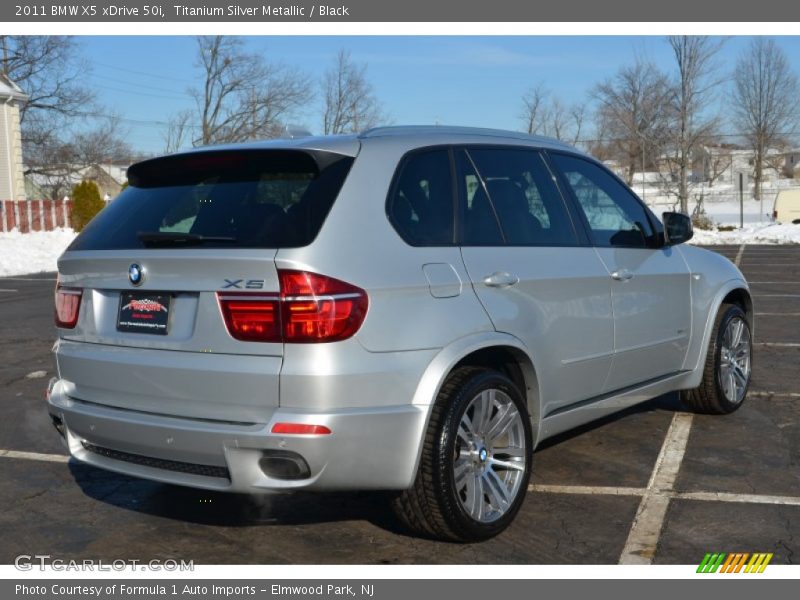 Titanium Silver Metallic / Black 2011 BMW X5 xDrive 50i