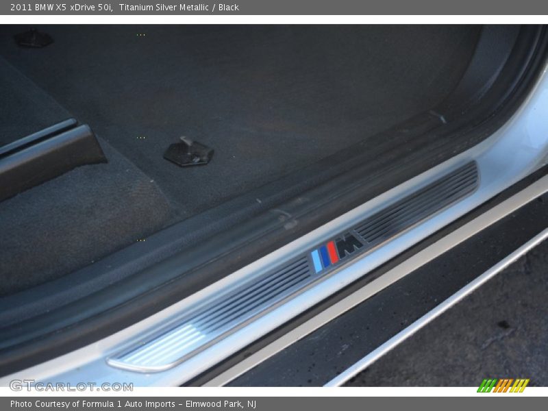 Titanium Silver Metallic / Black 2011 BMW X5 xDrive 50i