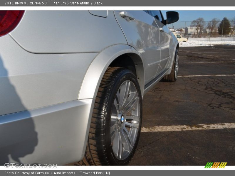 Titanium Silver Metallic / Black 2011 BMW X5 xDrive 50i
