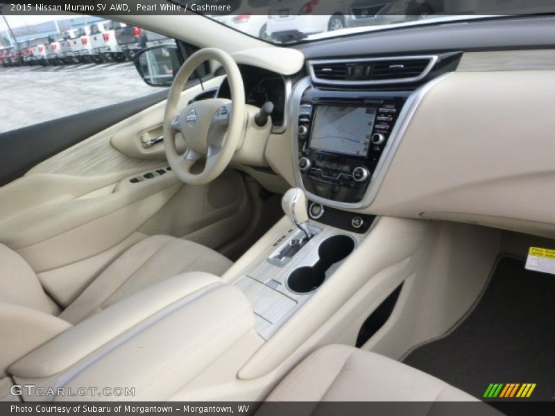 Pearl White / Cashmere 2015 Nissan Murano SV AWD