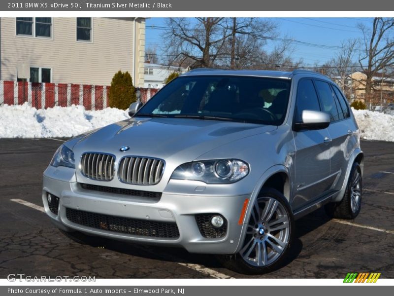Titanium Silver Metallic / Black 2011 BMW X5 xDrive 50i