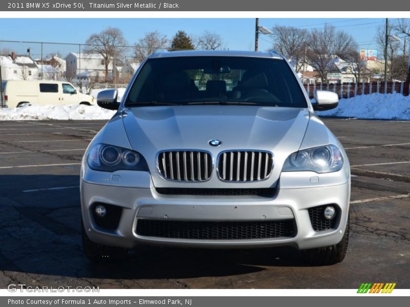 Titanium Silver Metallic / Black 2011 BMW X5 xDrive 50i