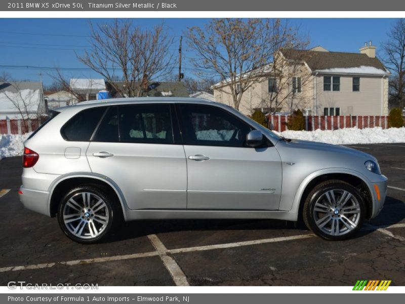Titanium Silver Metallic / Black 2011 BMW X5 xDrive 50i
