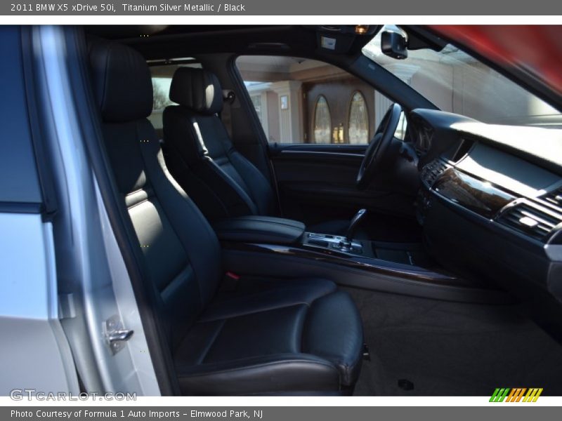 Titanium Silver Metallic / Black 2011 BMW X5 xDrive 50i
