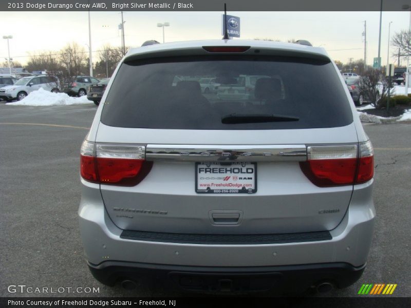 Bright Silver Metallic / Black 2013 Dodge Durango Crew AWD