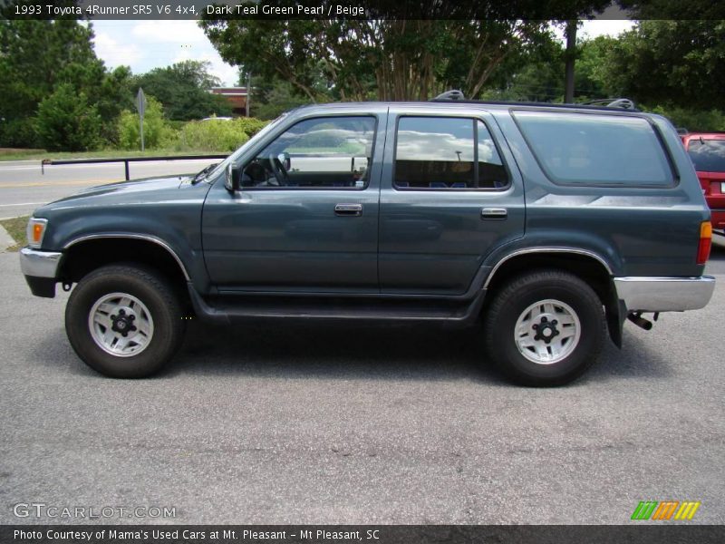 Dark Teal Green Pearl / Beige 1993 Toyota 4Runner SR5 V6 4x4