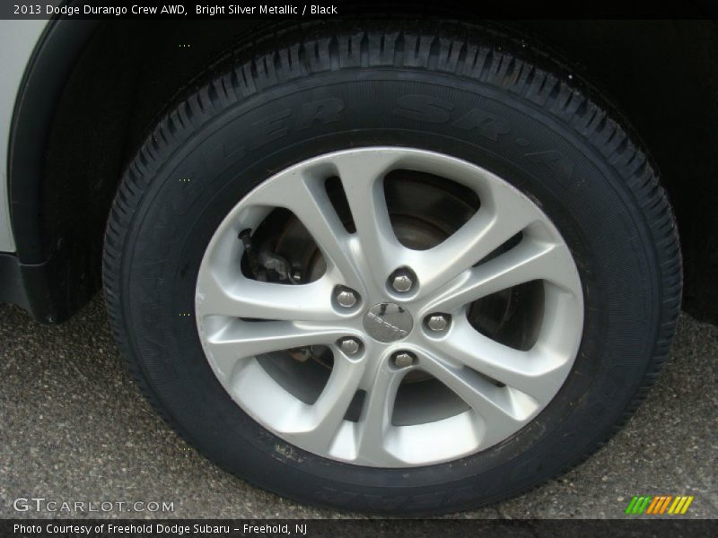 Bright Silver Metallic / Black 2013 Dodge Durango Crew AWD