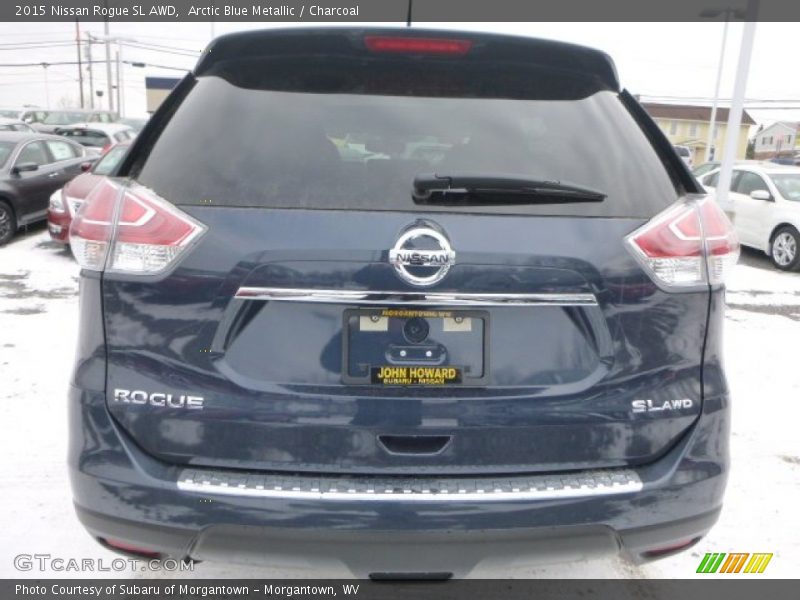 Arctic Blue Metallic / Charcoal 2015 Nissan Rogue SL AWD