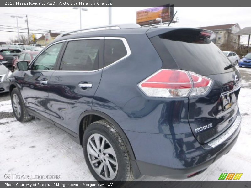 Arctic Blue Metallic / Charcoal 2015 Nissan Rogue SL AWD