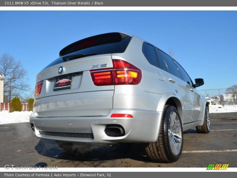 Titanium Silver Metallic / Black 2011 BMW X5 xDrive 50i