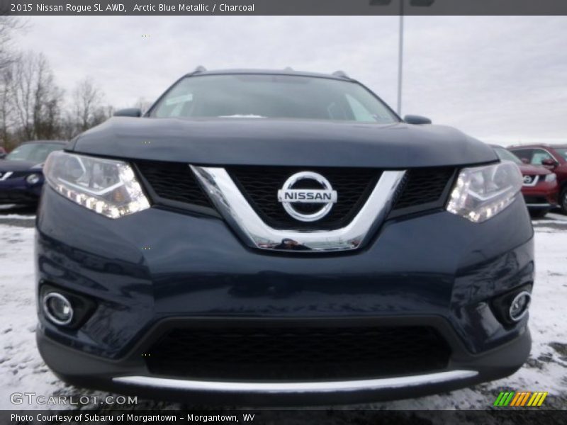 Arctic Blue Metallic / Charcoal 2015 Nissan Rogue SL AWD