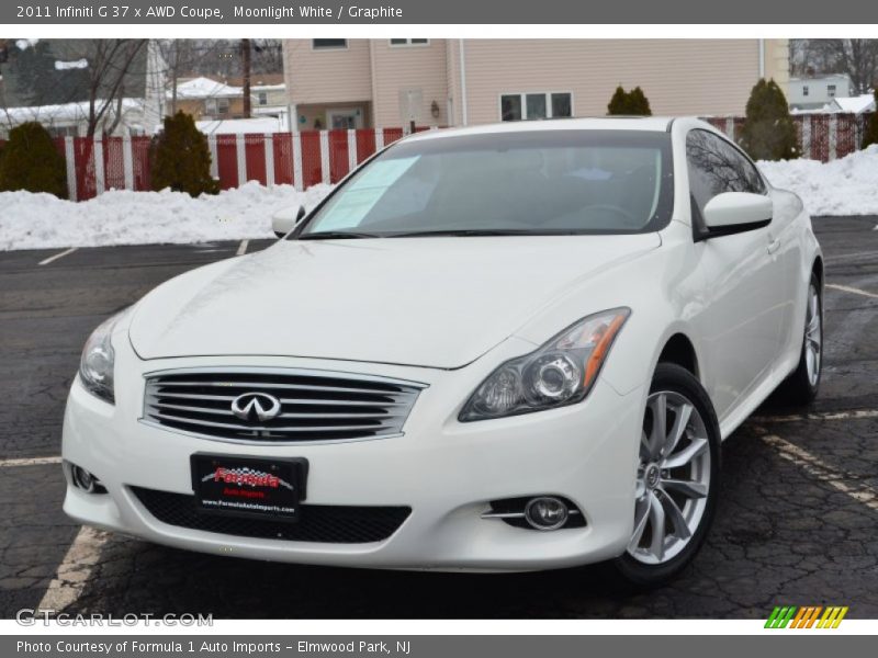 Moonlight White / Graphite 2011 Infiniti G 37 x AWD Coupe