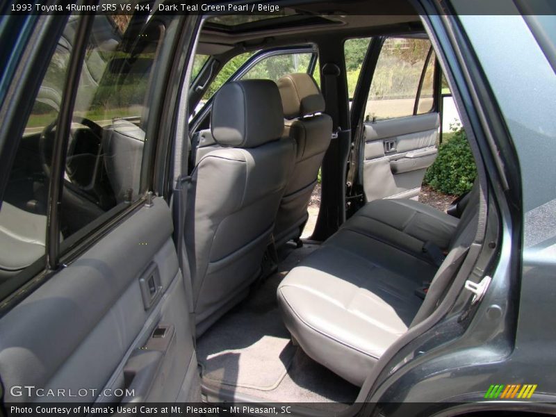 Dark Teal Green Pearl / Beige 1993 Toyota 4Runner SR5 V6 4x4