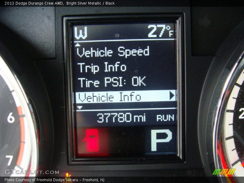 Bright Silver Metallic / Black 2013 Dodge Durango Crew AWD