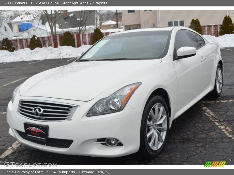 Moonlight White / Graphite 2011 Infiniti G 37 x AWD Coupe