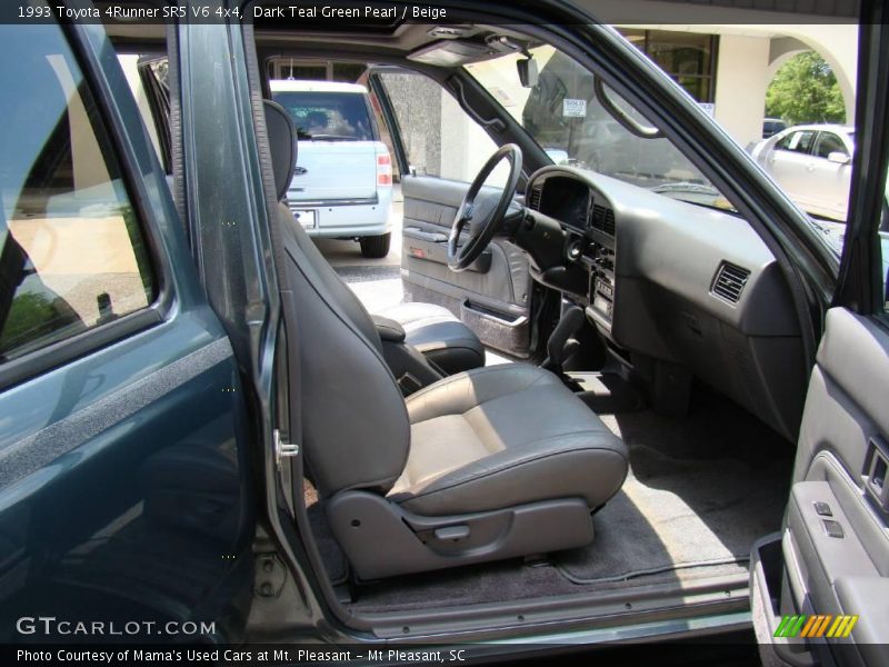 Dark Teal Green Pearl / Beige 1993 Toyota 4Runner SR5 V6 4x4
