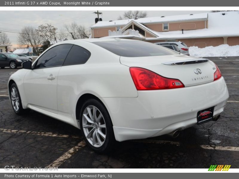 Moonlight White / Graphite 2011 Infiniti G 37 x AWD Coupe