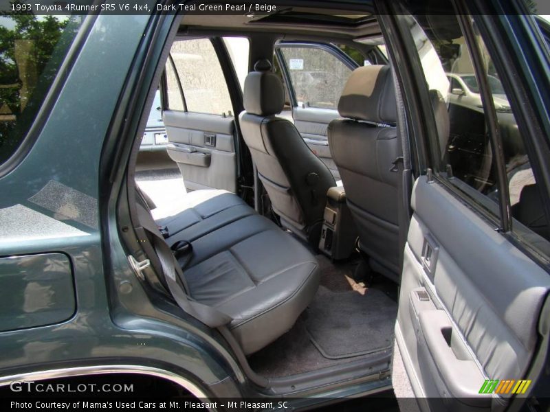 Dark Teal Green Pearl / Beige 1993 Toyota 4Runner SR5 V6 4x4