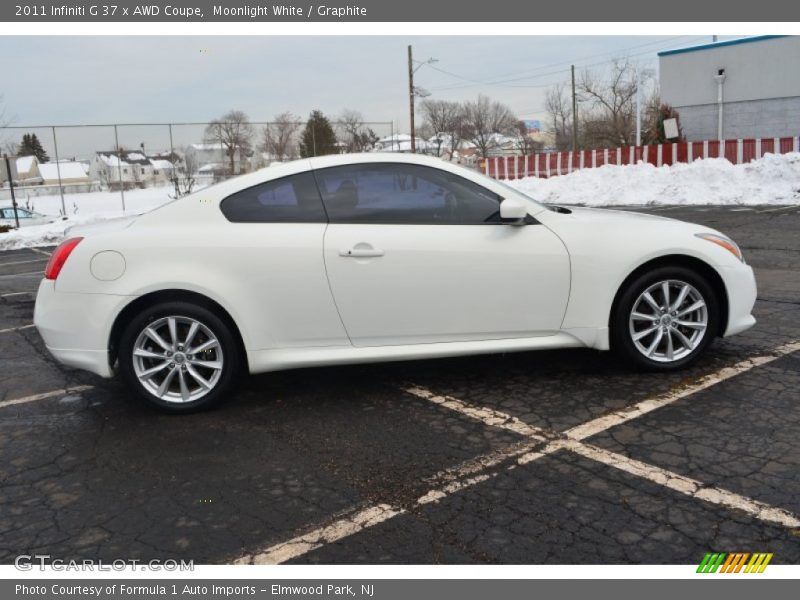 Moonlight White / Graphite 2011 Infiniti G 37 x AWD Coupe