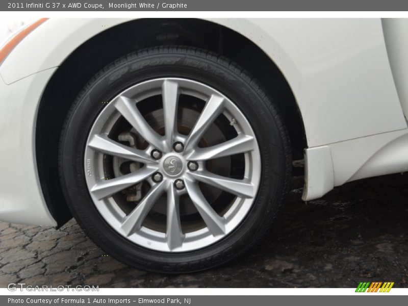 Moonlight White / Graphite 2011 Infiniti G 37 x AWD Coupe