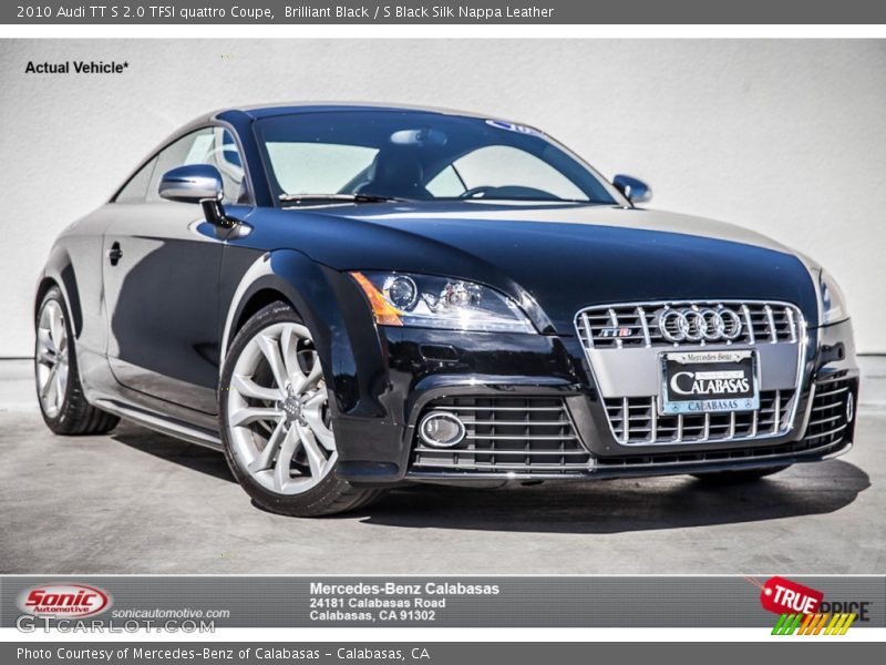 Brilliant Black / S Black Silk Nappa Leather 2010 Audi TT S 2.0 TFSI quattro Coupe