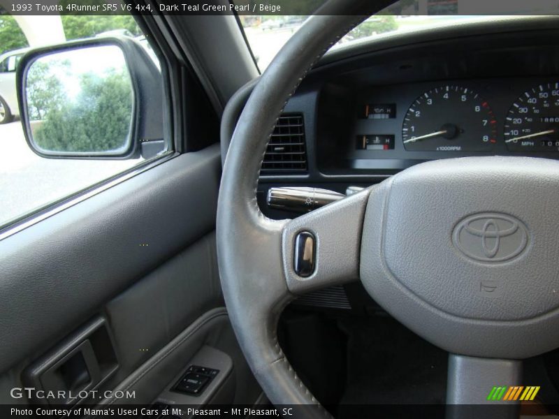 Dark Teal Green Pearl / Beige 1993 Toyota 4Runner SR5 V6 4x4
