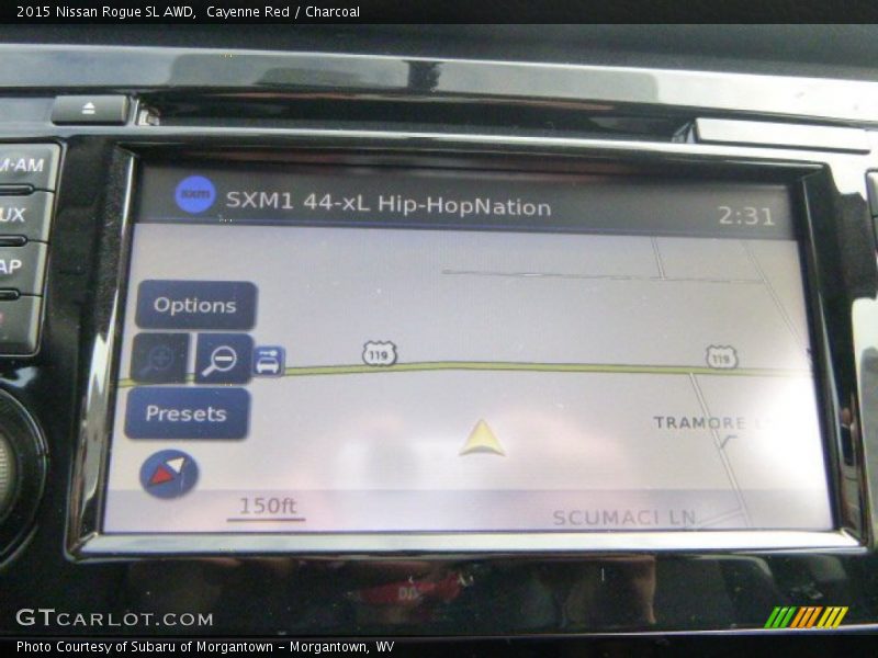 Cayenne Red / Charcoal 2015 Nissan Rogue SL AWD