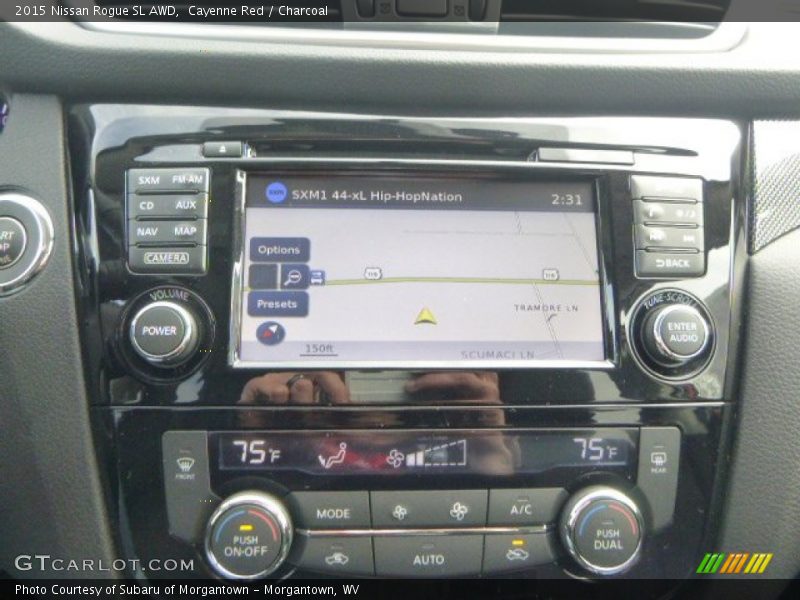 Cayenne Red / Charcoal 2015 Nissan Rogue SL AWD