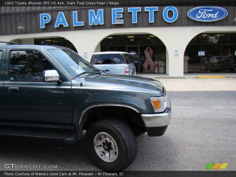 Dark Teal Green Pearl / Beige 1993 Toyota 4Runner SR5 V6 4x4
