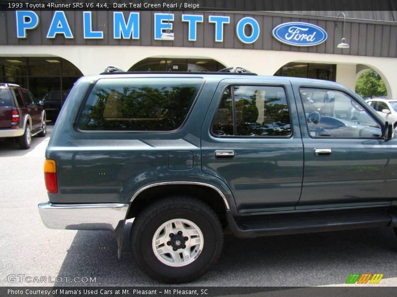 Dark Teal Green Pearl / Beige 1993 Toyota 4Runner SR5 V6 4x4