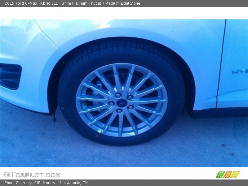 White Platinum Tricoat / Medium Light Stone 2015 Ford C-Max Hybrid SEL