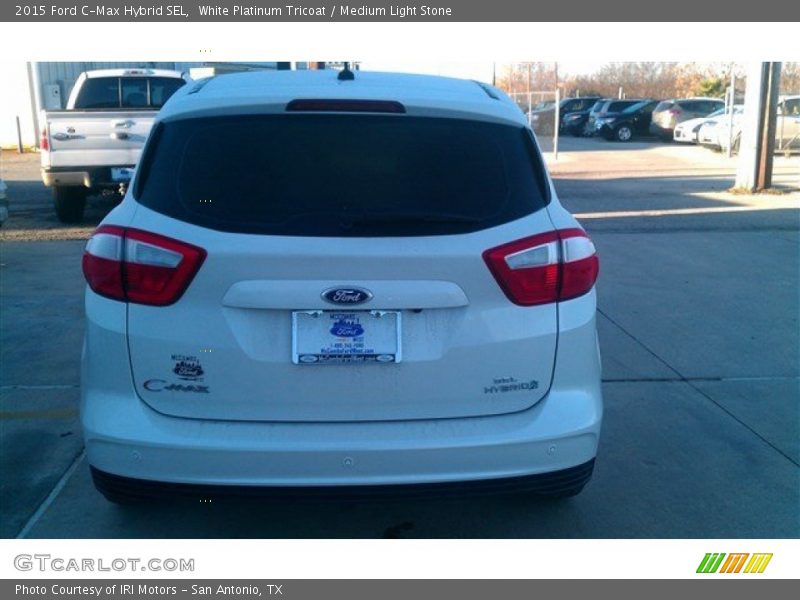 White Platinum Tricoat / Medium Light Stone 2015 Ford C-Max Hybrid SEL