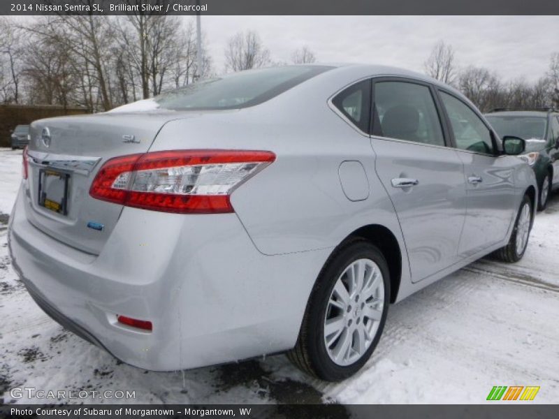 Brilliant Silver / Charcoal 2014 Nissan Sentra SL