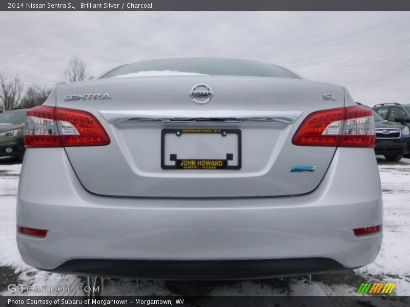 Brilliant Silver / Charcoal 2014 Nissan Sentra SL
