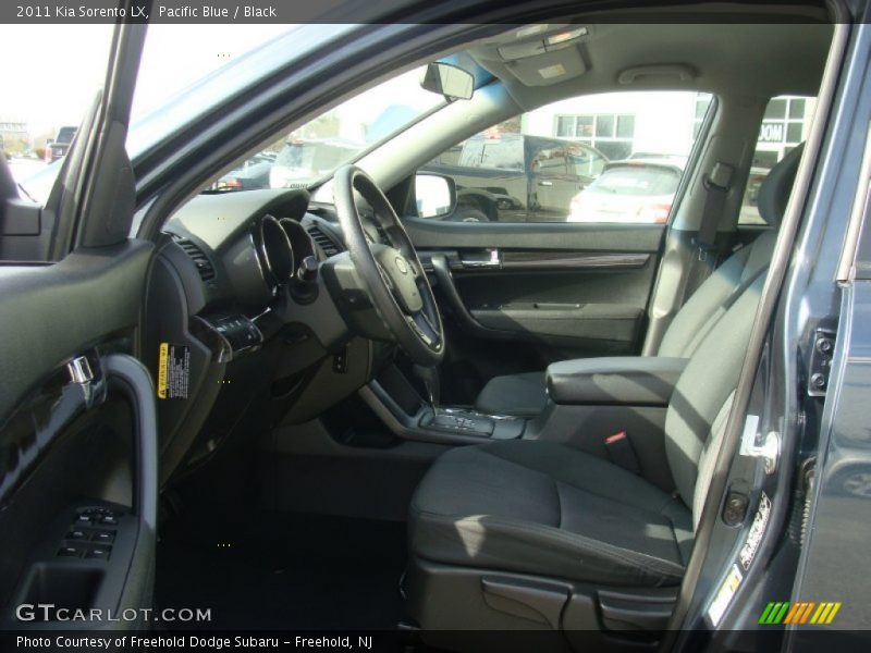Pacific Blue / Black 2011 Kia Sorento LX