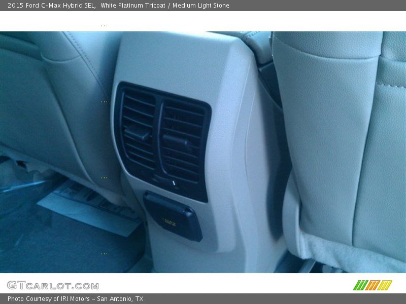 White Platinum Tricoat / Medium Light Stone 2015 Ford C-Max Hybrid SEL