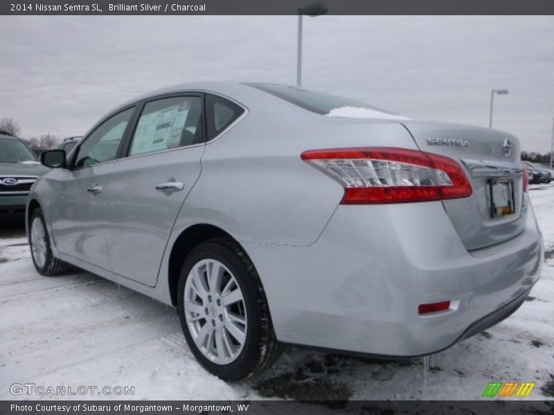 Brilliant Silver / Charcoal 2014 Nissan Sentra SL