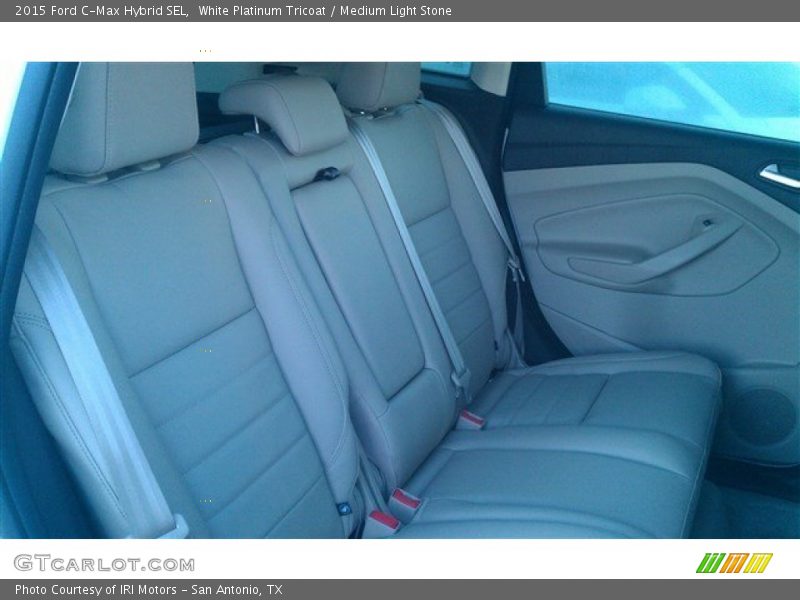 White Platinum Tricoat / Medium Light Stone 2015 Ford C-Max Hybrid SEL