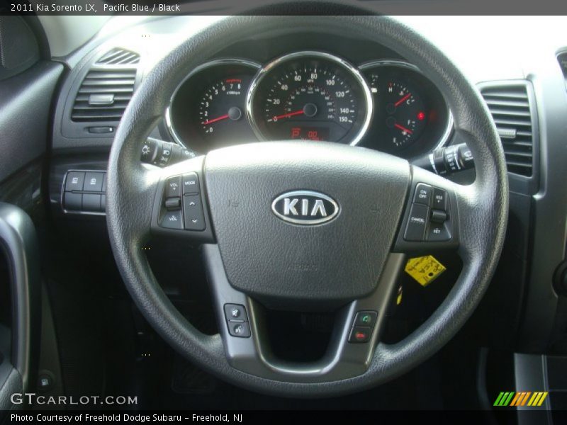 Pacific Blue / Black 2011 Kia Sorento LX
