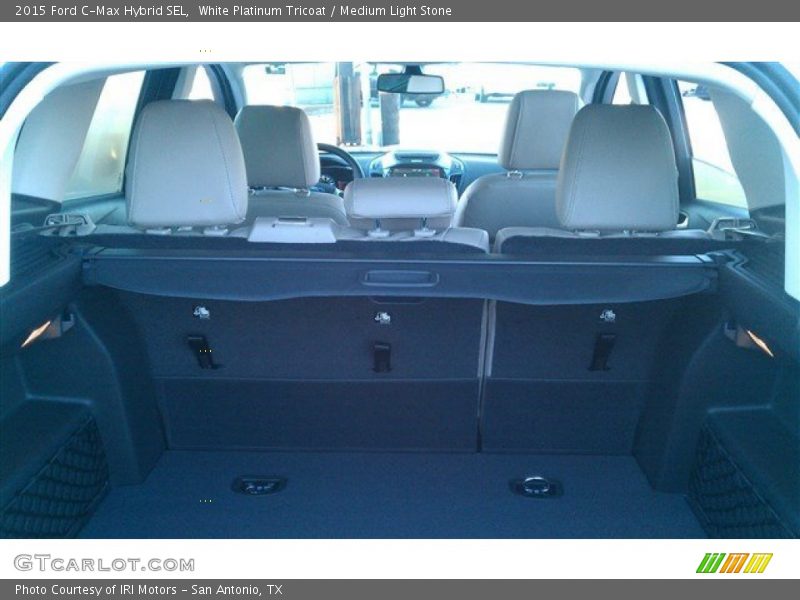 White Platinum Tricoat / Medium Light Stone 2015 Ford C-Max Hybrid SEL