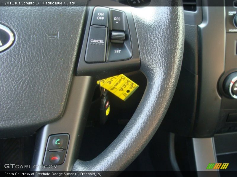 Pacific Blue / Black 2011 Kia Sorento LX