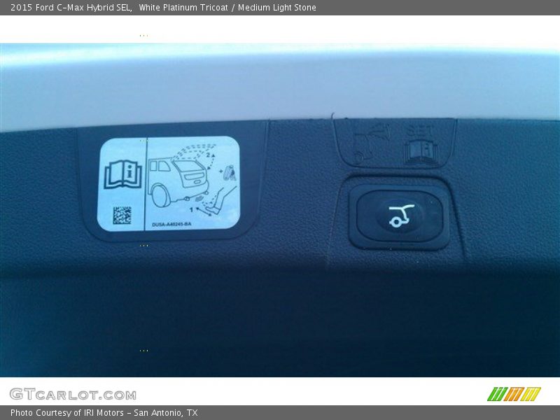 White Platinum Tricoat / Medium Light Stone 2015 Ford C-Max Hybrid SEL