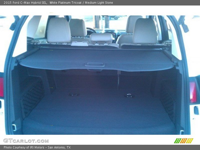 White Platinum Tricoat / Medium Light Stone 2015 Ford C-Max Hybrid SEL