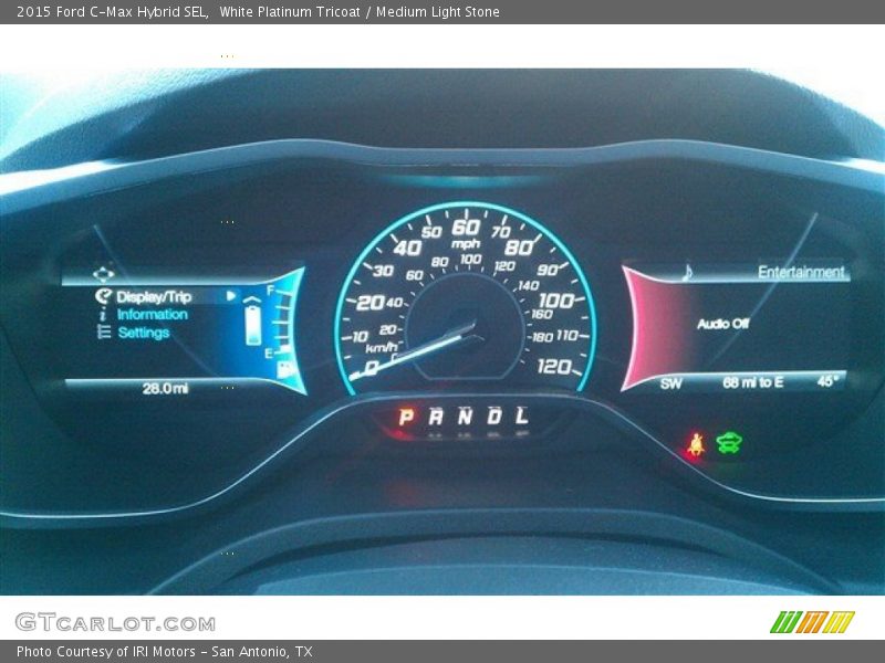 White Platinum Tricoat / Medium Light Stone 2015 Ford C-Max Hybrid SEL