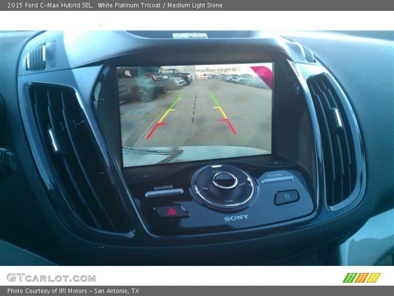 White Platinum Tricoat / Medium Light Stone 2015 Ford C-Max Hybrid SEL