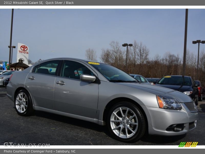 Quick Silver / Black 2012 Mitsubishi Galant SE