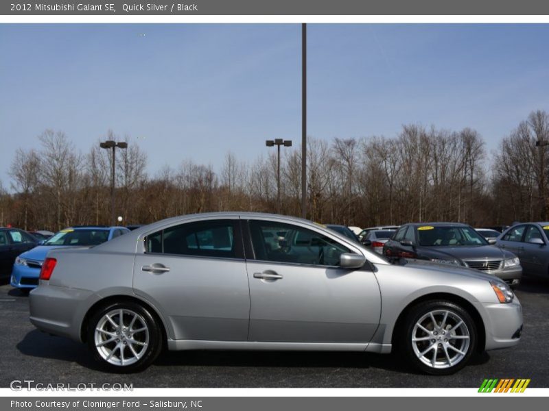 Quick Silver / Black 2012 Mitsubishi Galant SE