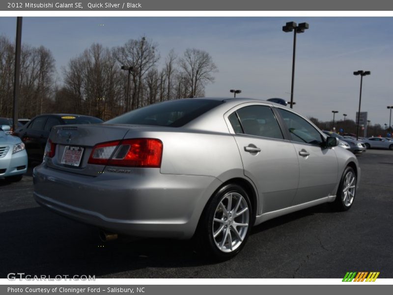 Quick Silver / Black 2012 Mitsubishi Galant SE