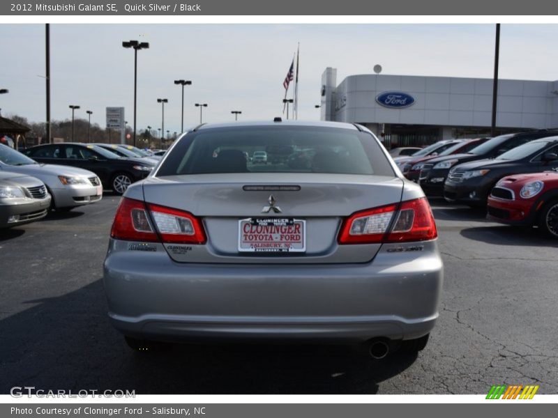 Quick Silver / Black 2012 Mitsubishi Galant SE